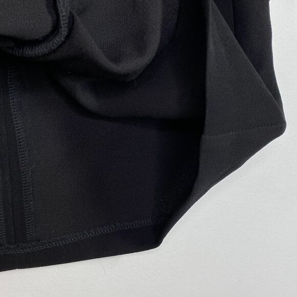 BCBGeneration Womens Black Ruffle A-Line Mini Skirt Size 4 Career Office - Picture 4 of 7